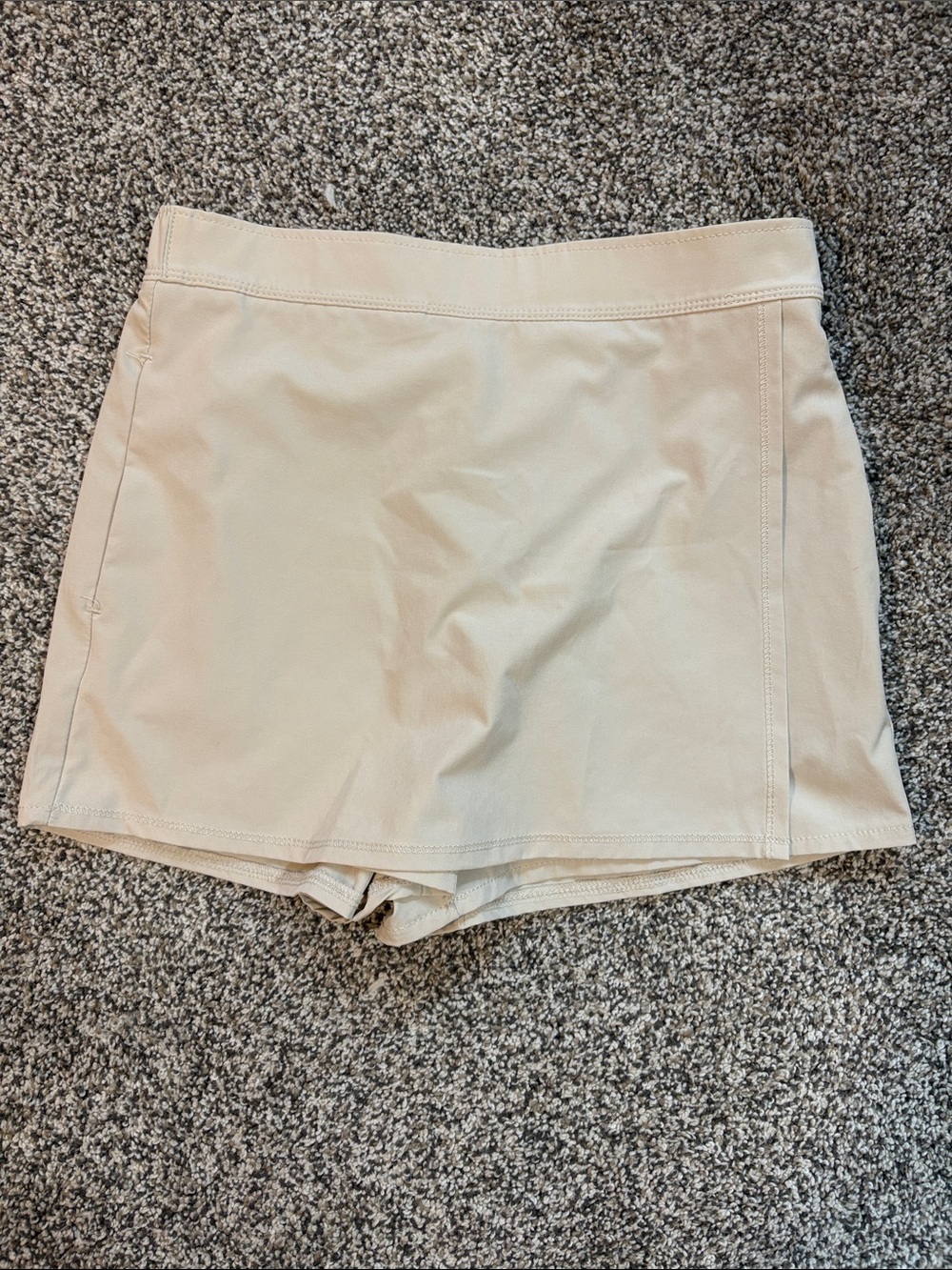 Beige Girls Skort Shorts